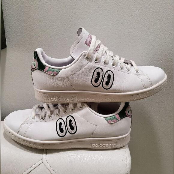 Adidas Hattie Stewart × Stan Smith Eyes Sneakers Size 8,5 - Picture 1 of 12